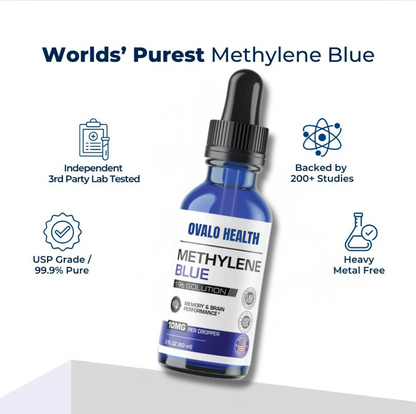 Methylene Blue Liquid Drops 1% | 60 ML (2.0 OZ)
